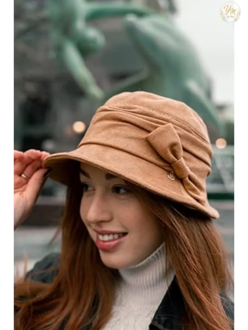 1920s Vintage Cloche Bucket Hat, Packable Crushable Polyester Blend, Satin